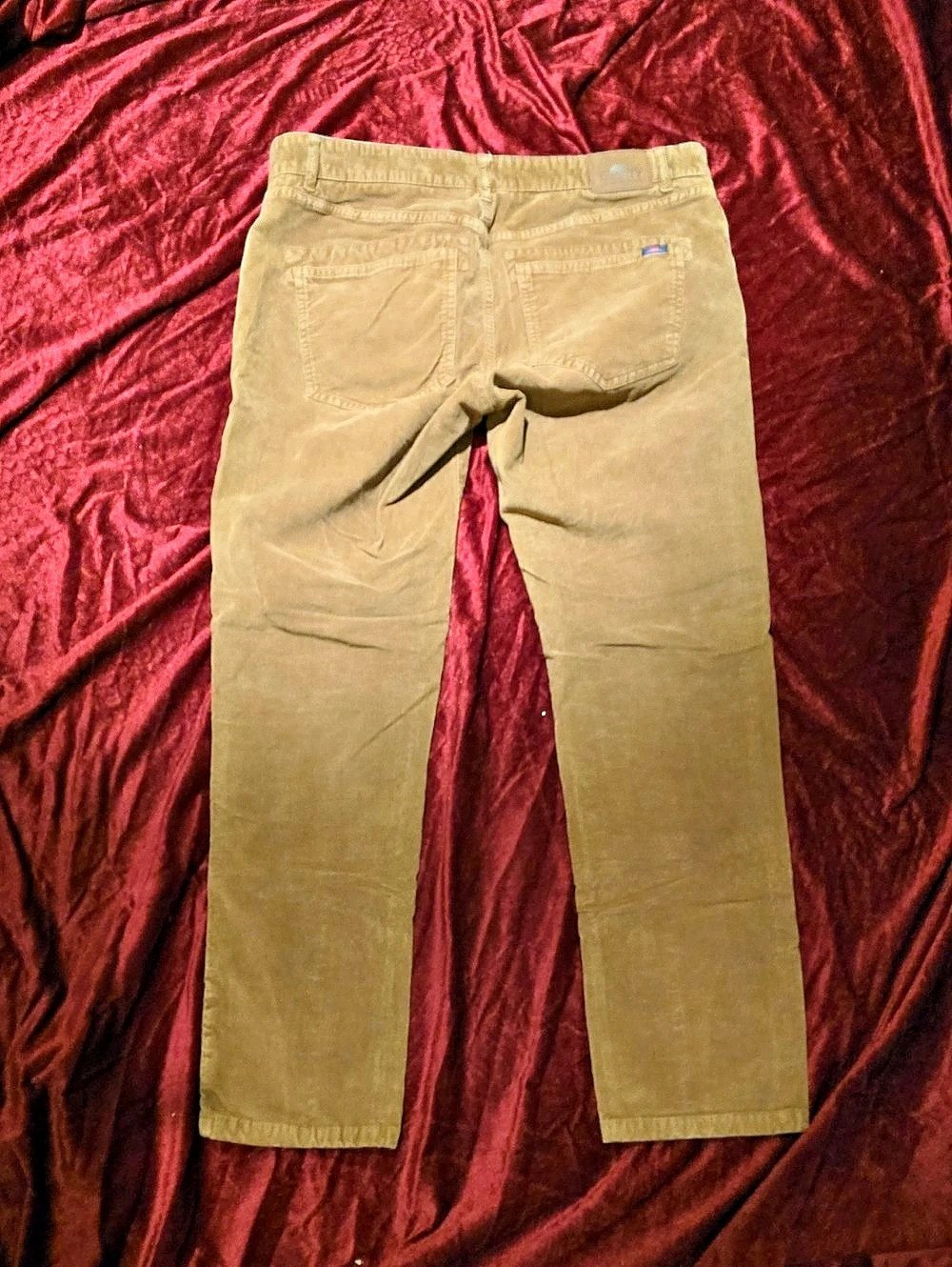 Faherty Stretch Terry Corduroy 5-Pocket Pant Men's Brown Pants Waist 34